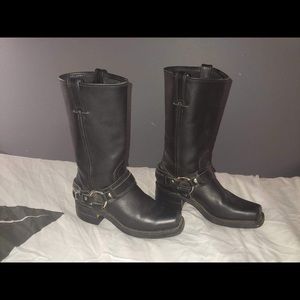 Black Frye Boots with good tread souls!